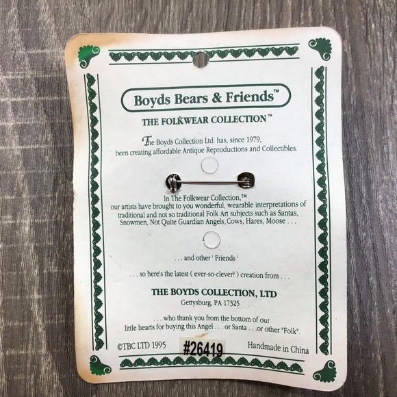 Boyds Bear Folkwear Lot of 3 Vintage Brooches - Picture 4 of 10